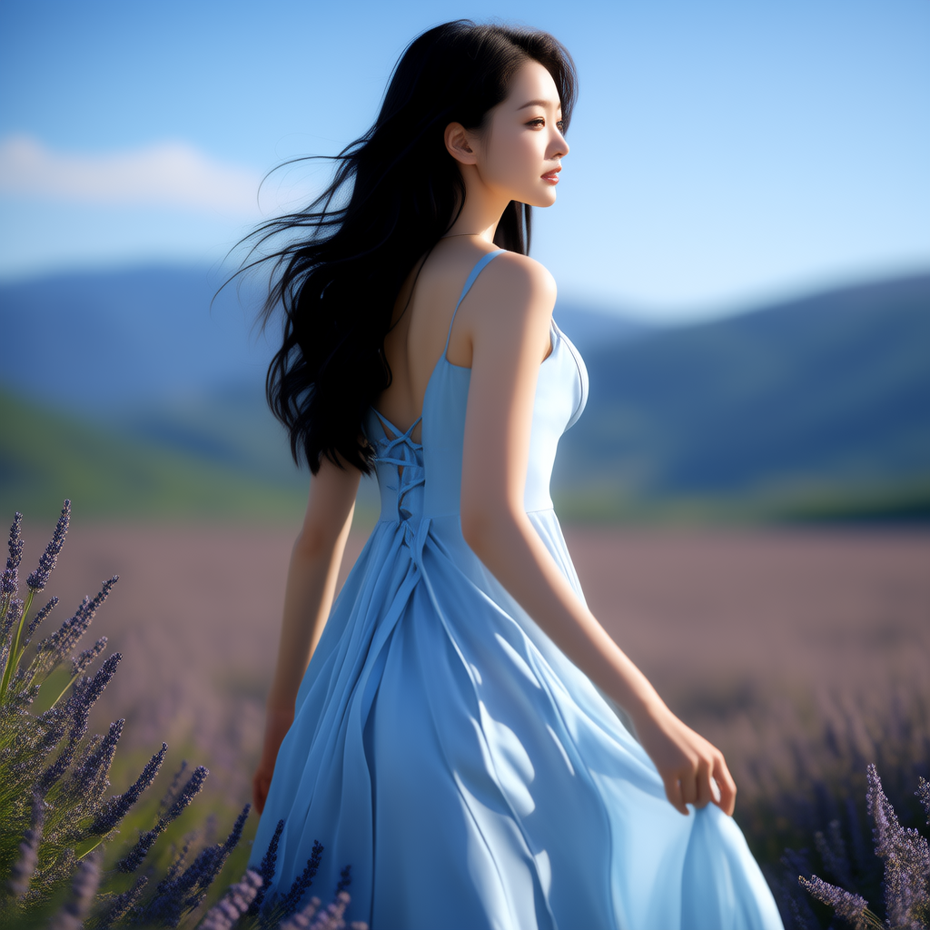 一位皮肤白皙、身材修长的年轻女子(1张)