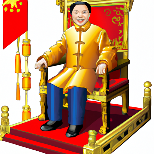china leader, sitting on Emperor's chair
